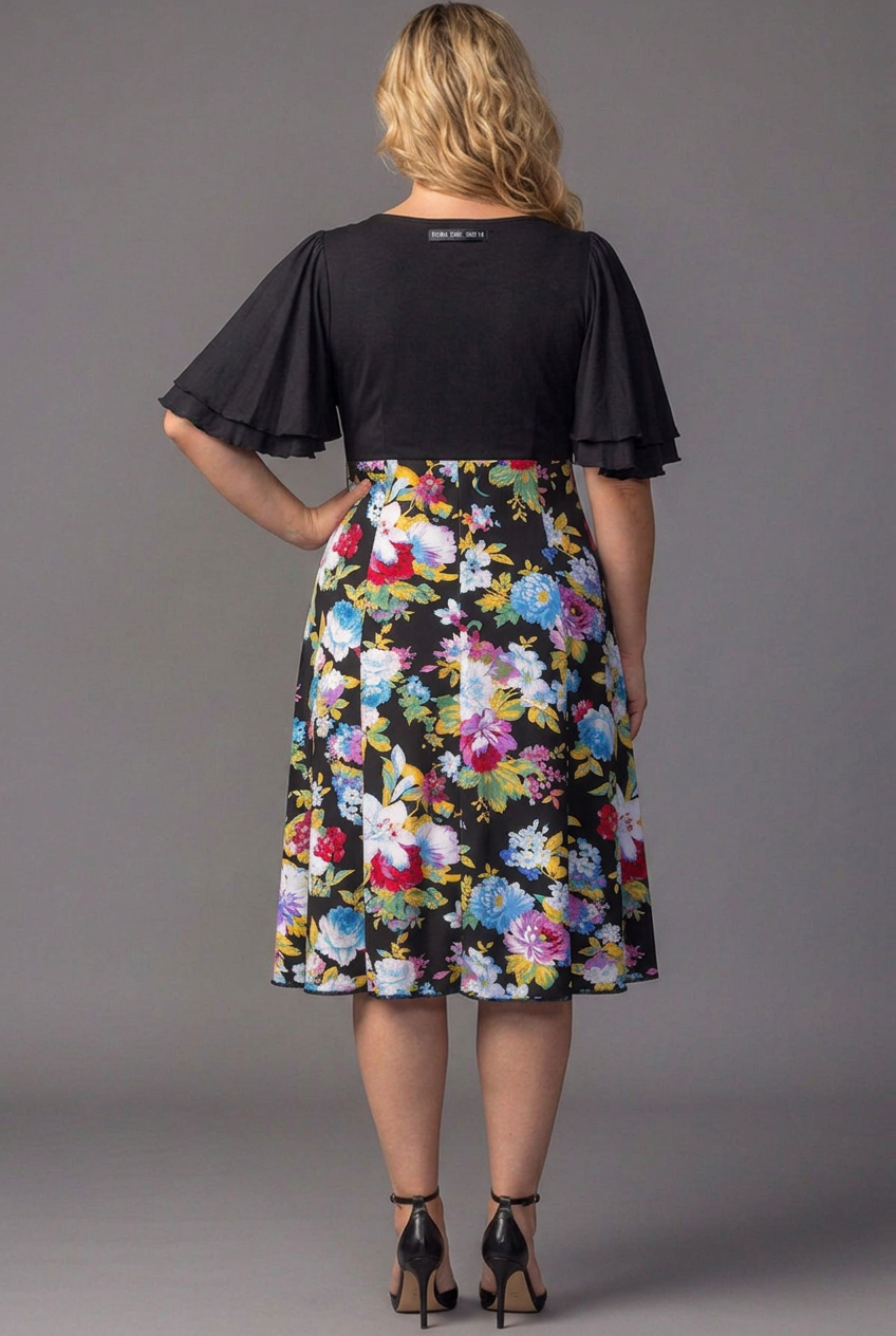 Marissa Floral High-Low Midi Dress