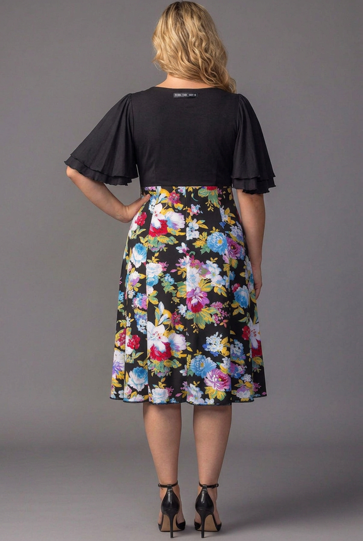 Marissa Floral High-Low Midi Dress