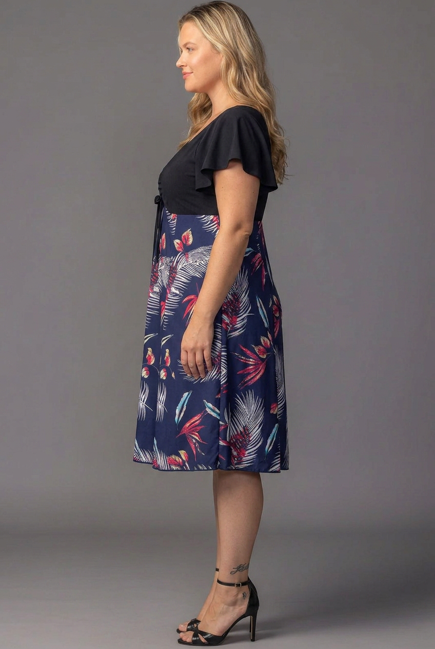 Marissa Floral High-Low Midi Dress