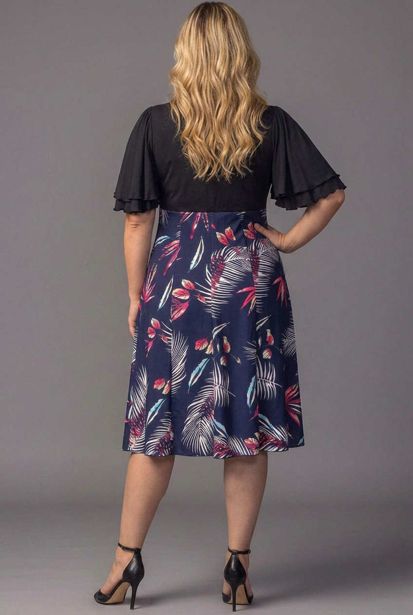 Marissa Floral High-Low Midi Dress