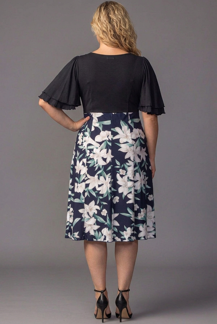 Marissa Floral High-Low Midi Dress