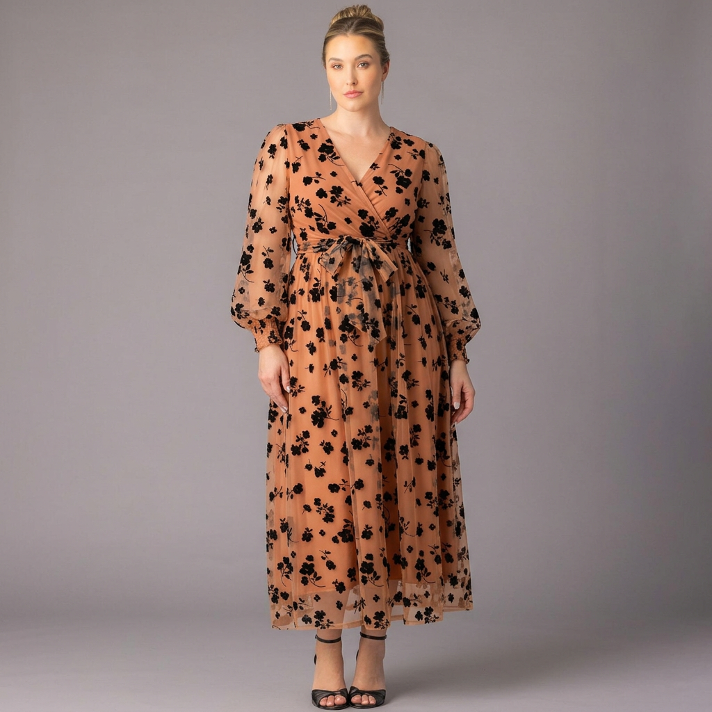 Melanie Mesh Midi Cocktail Dress - Sale!