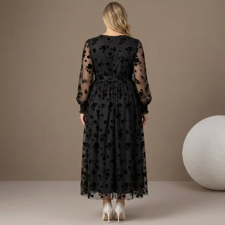 Melanie Mesh Midi Cocktail Dress - Sale!