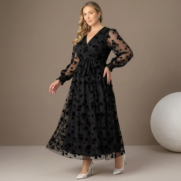 Melanie Mesh Midi Cocktail Dress - Sale!