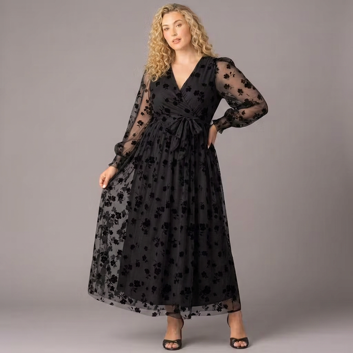 Melanie Mesh Midi Cocktail Dress - Sale!