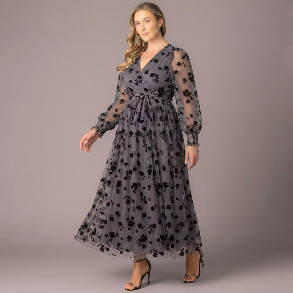 Melanie Mesh Midi Cocktail Dress - Sale!
