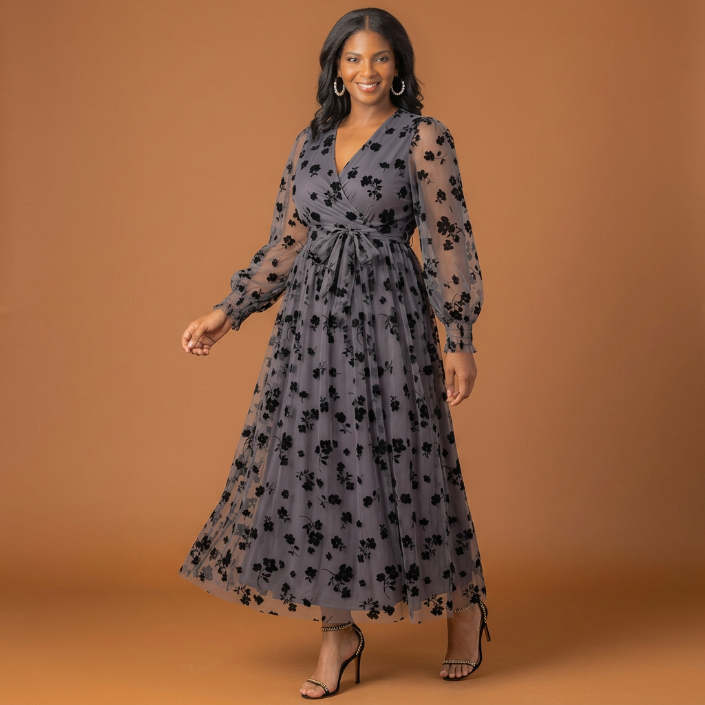 Melanie Mesh Midi Cocktail Dress - Sale!