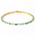 Nell Turquoise Stone Bracelet | Gold