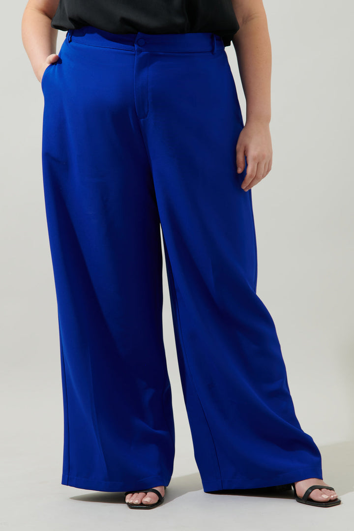 Chelsea Belted Wide Leg Pants Curve