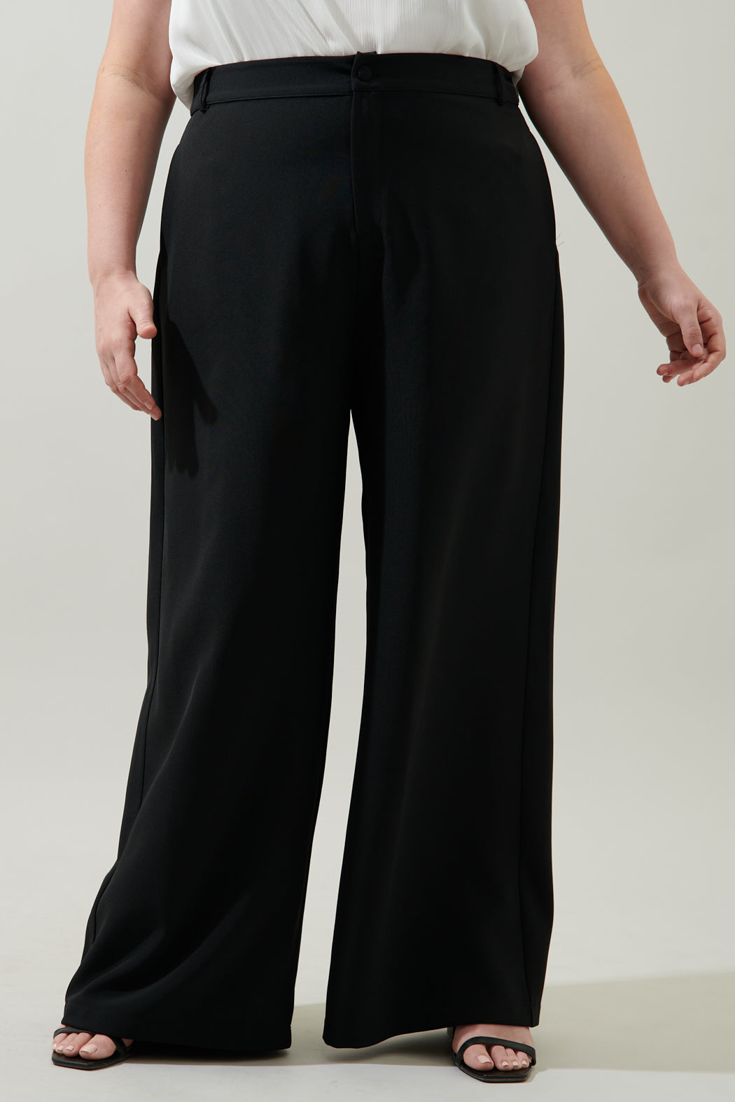 Chelsea Belted Wide Leg Pants Curve