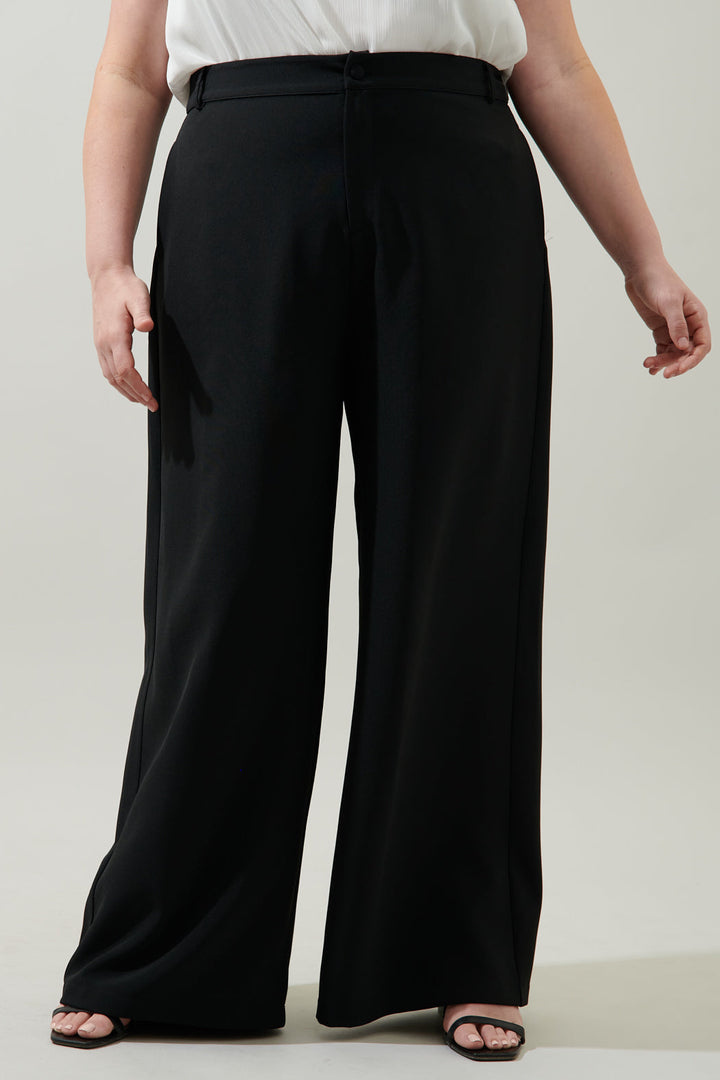 Chelsea Belted Wide Leg Pants Curve