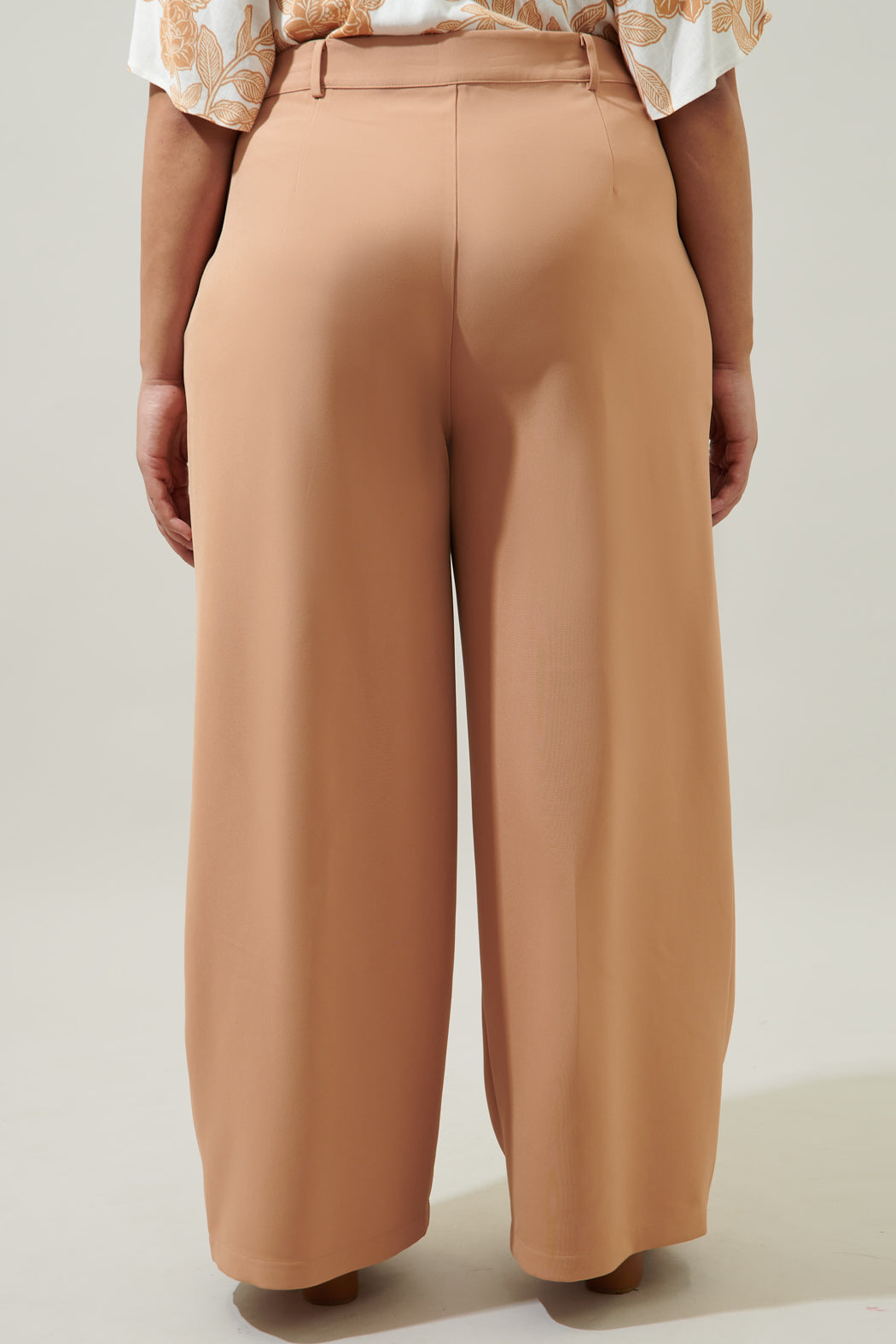 Chelsea Belted Wide Leg Pants Curve