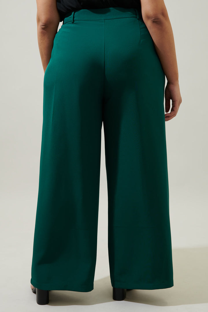 Chelsea Belted Wide Leg Pants Curve