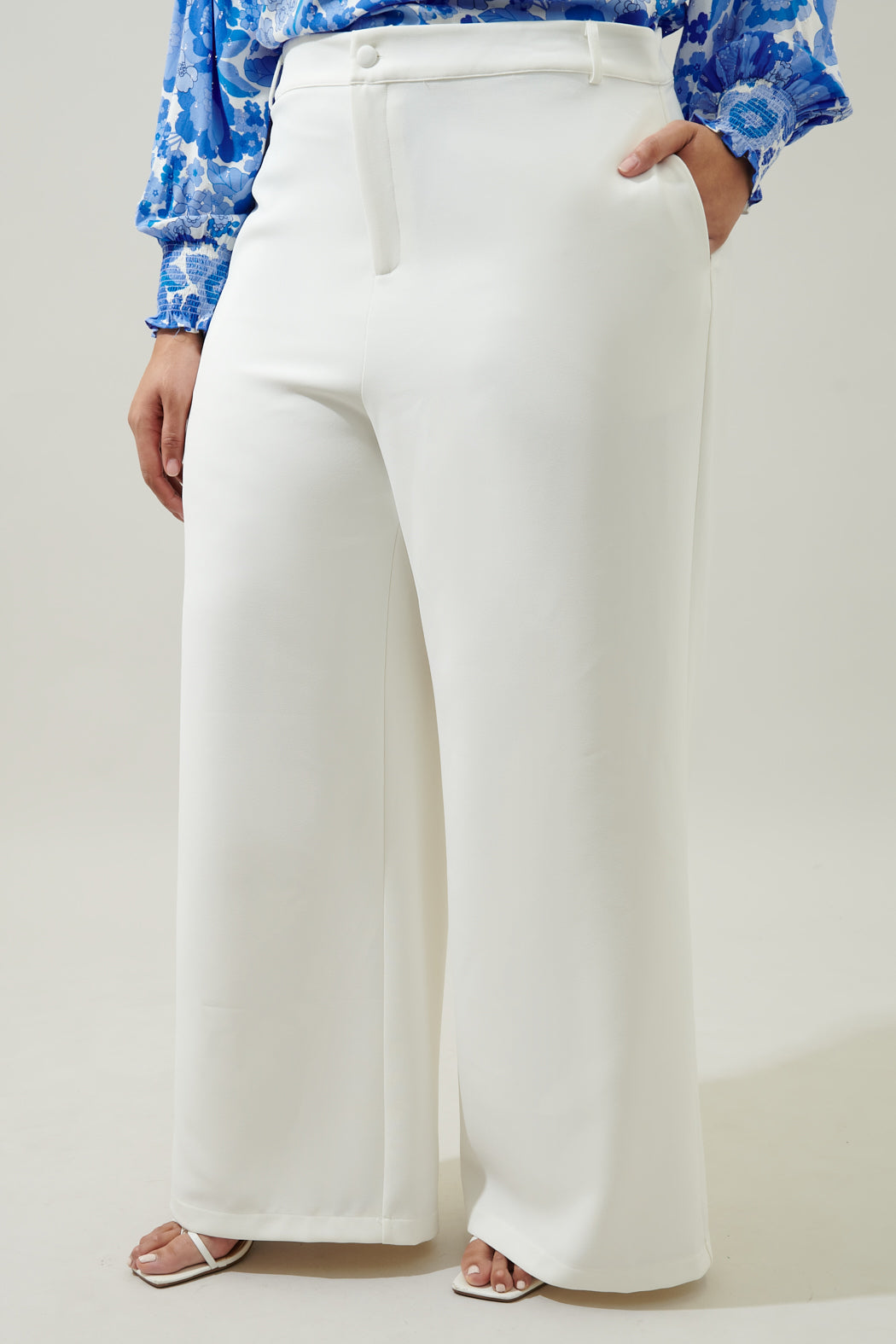 Chelsea Belted Wide Leg Pants Curve