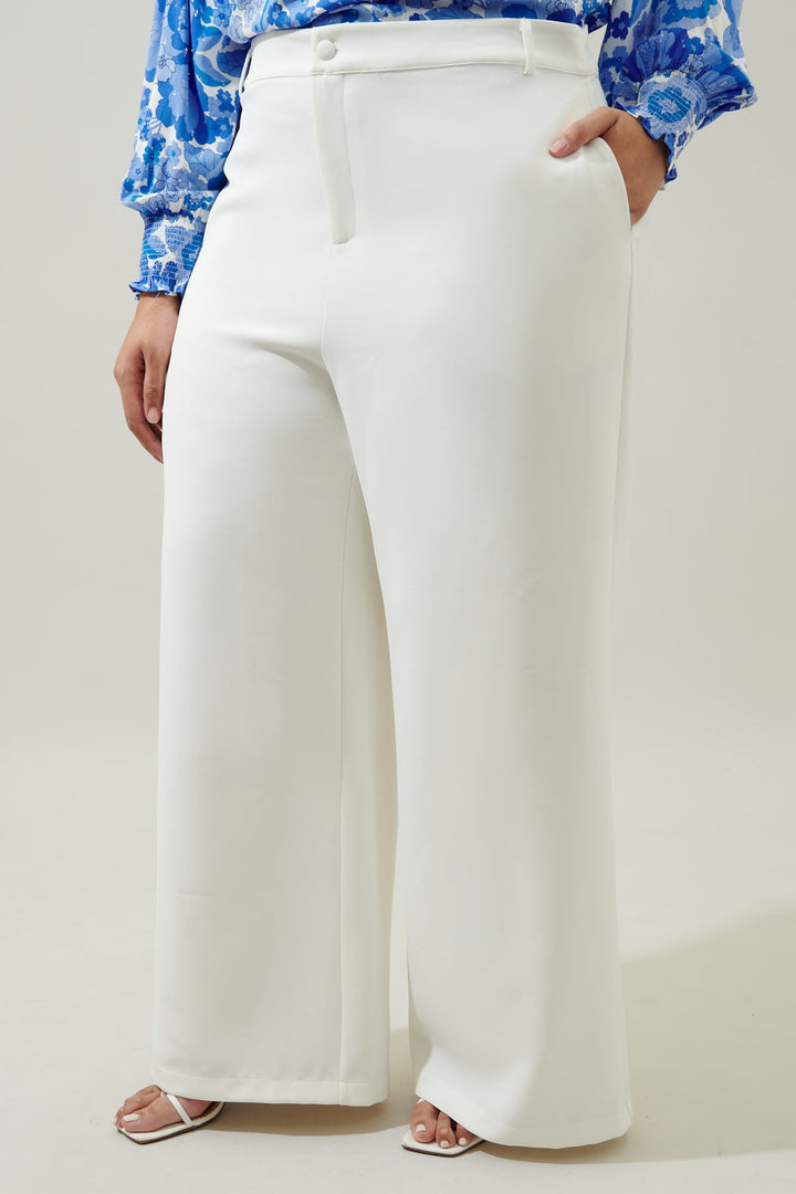 Chelsea Belted Wide Leg Pants Curve