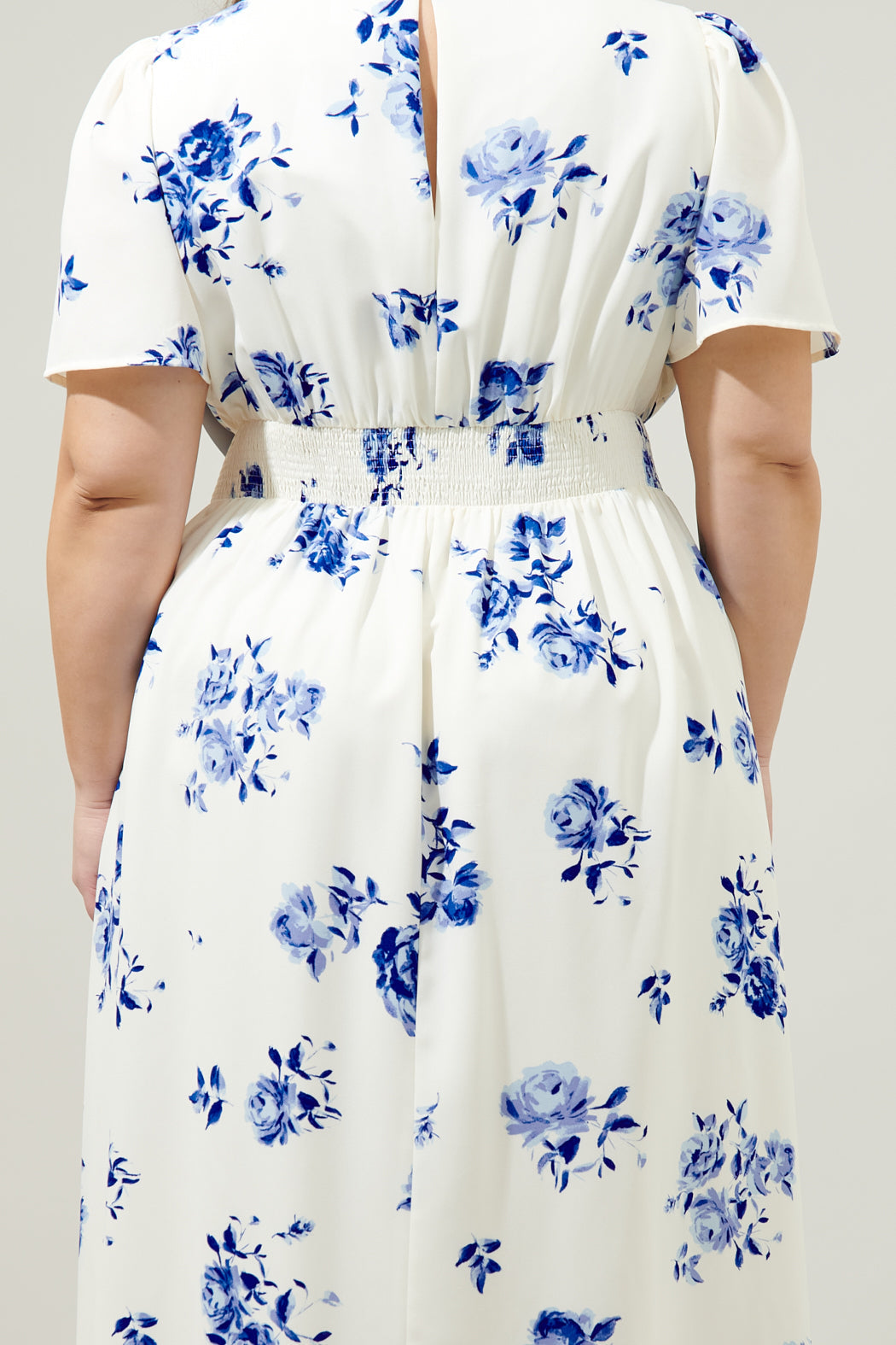 Sharlene Bloom Floral Midi Dress Curve