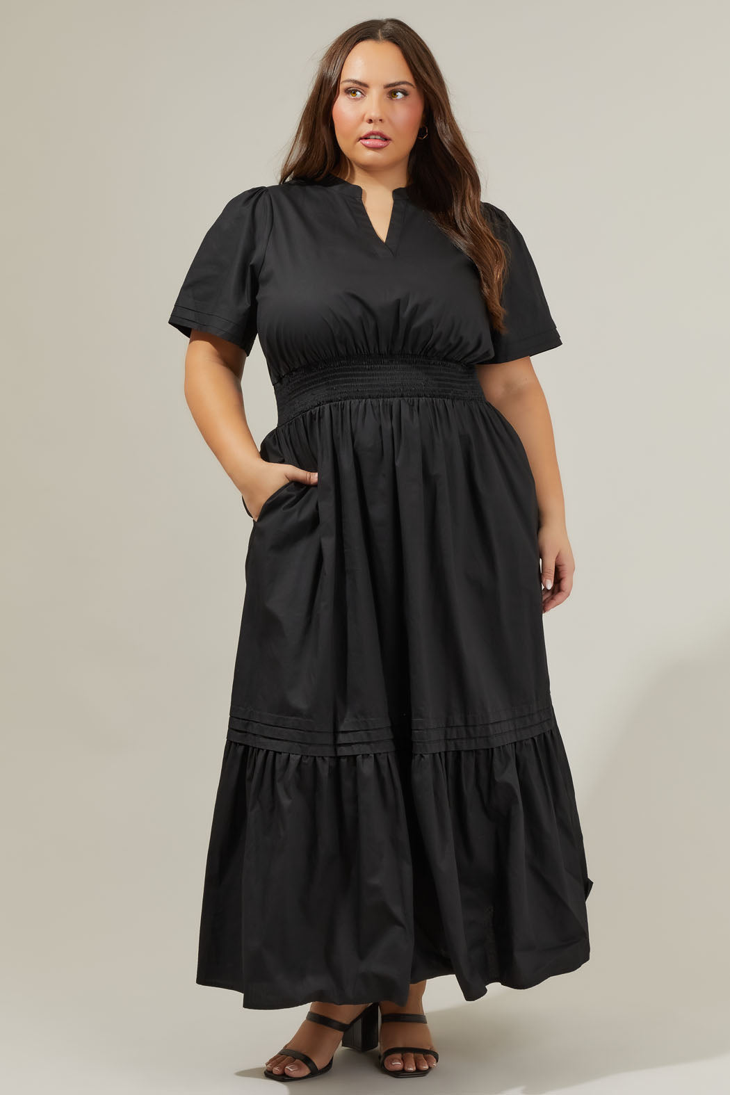 Belraj Poplin Maxi Dress Curve