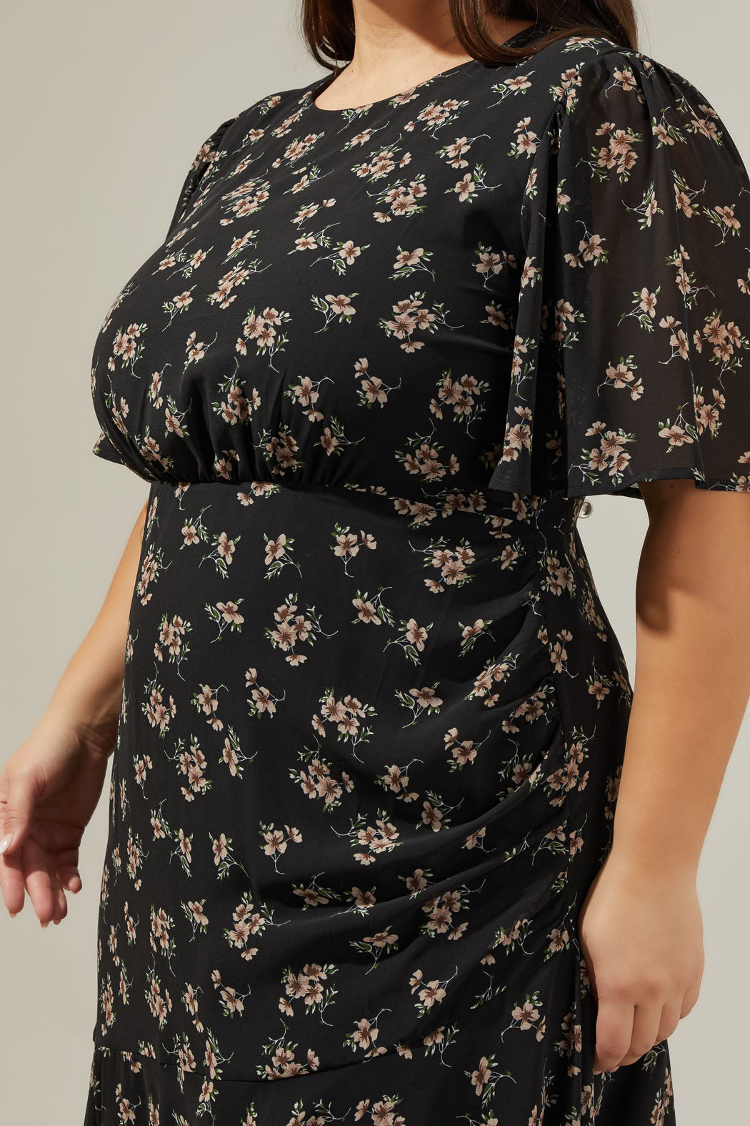Kim Balboa Asymmetrical Midi Dress Curve