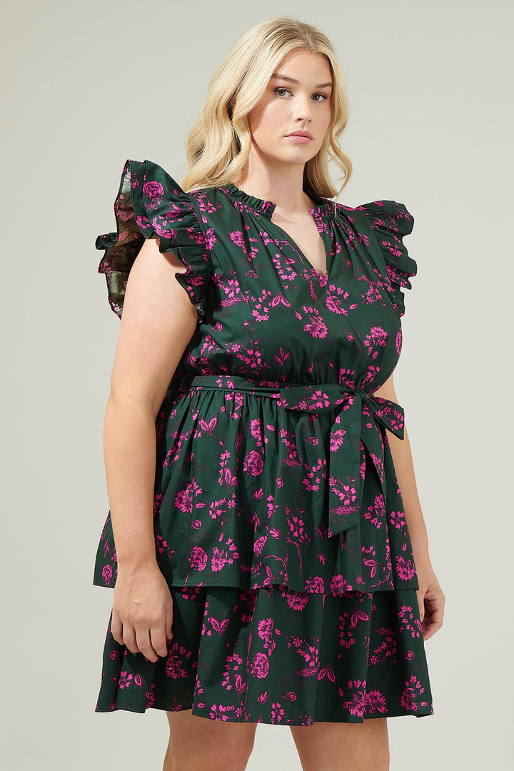 Close to You Marisol Tiered Mini Dress Curve