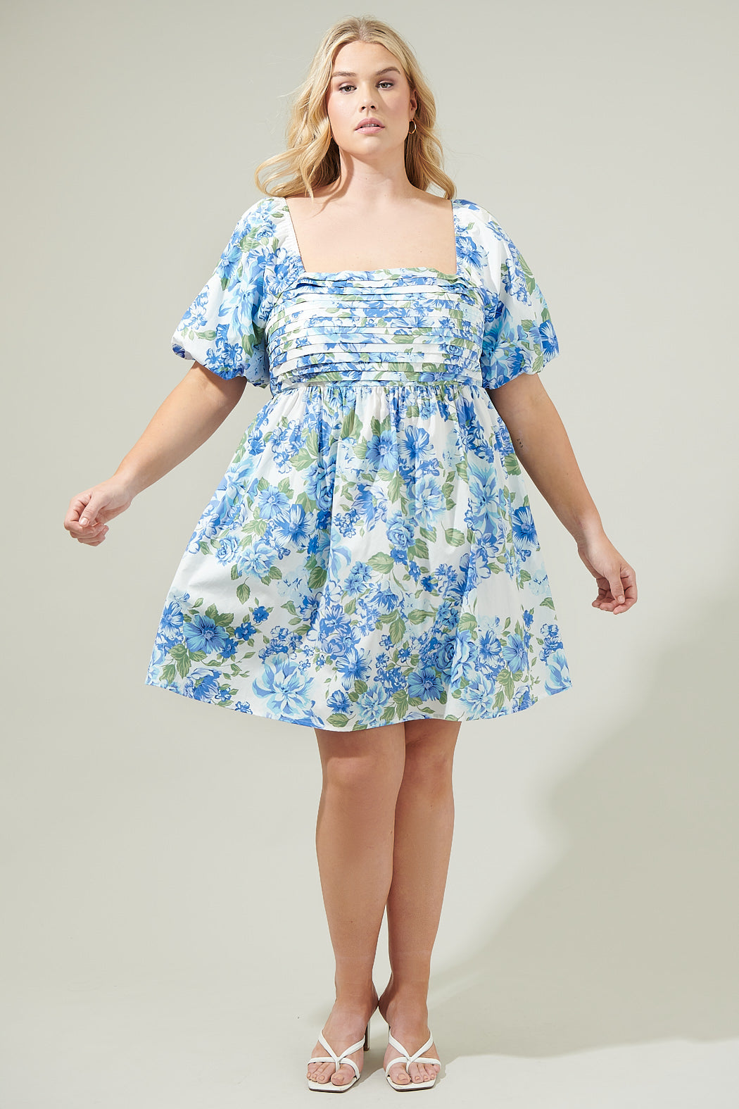 Pleated Mini Dress Truth Be Told Curve