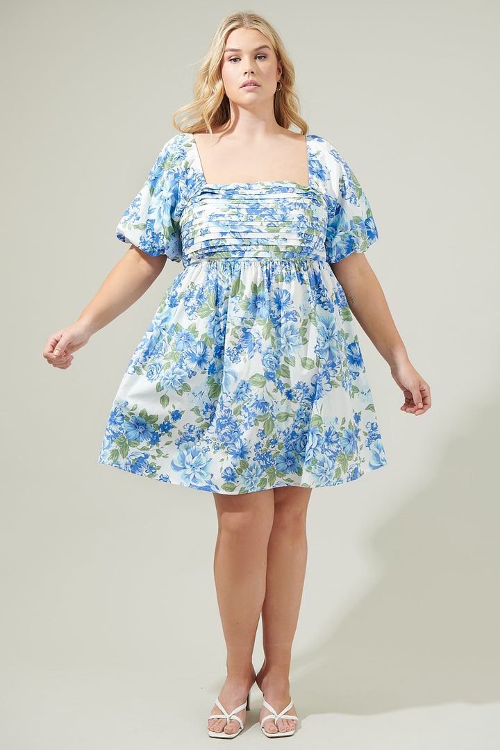 Pleated Mini Dress Truth Be Told Curve