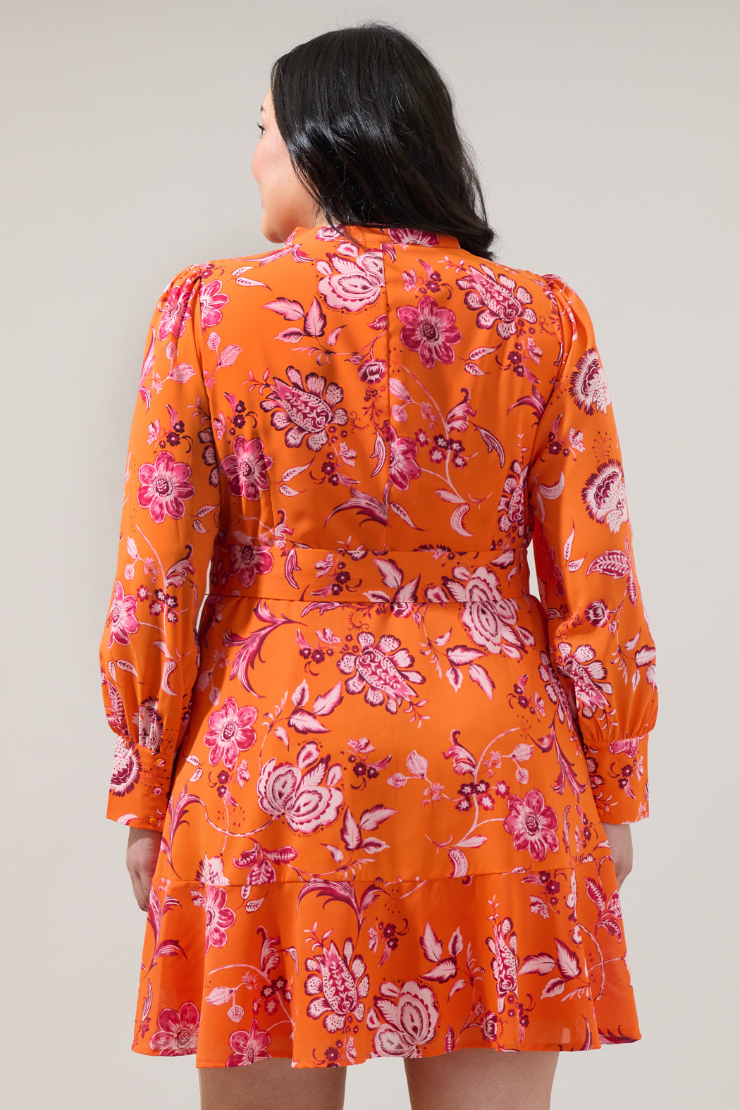 Cosmo Floral Flare Mini Dress Curve