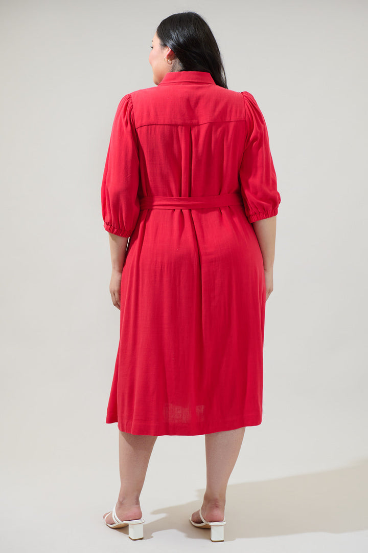 Vienna Midi Shirt Dress Curve