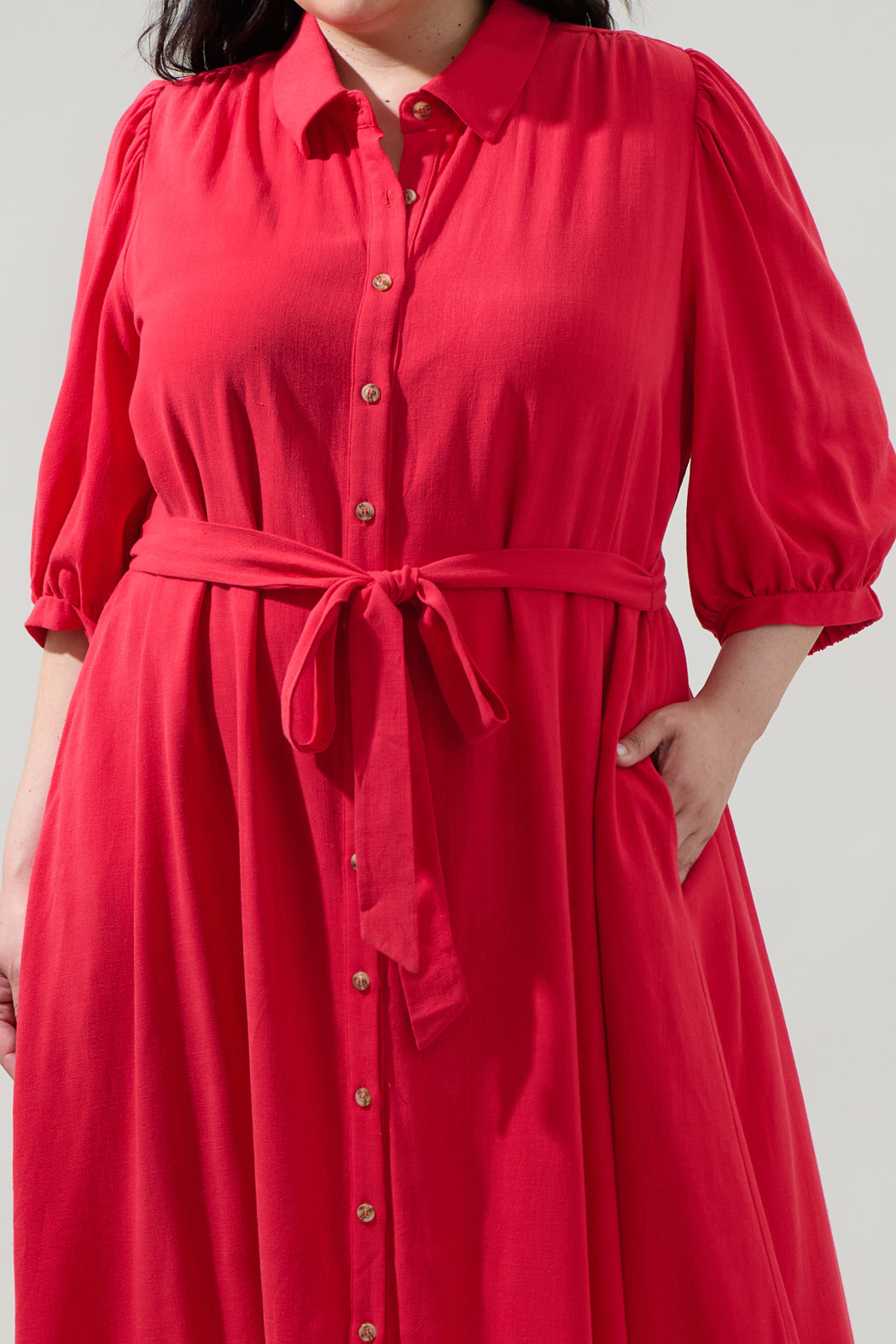 Vienna Midi Shirt Dress Curve