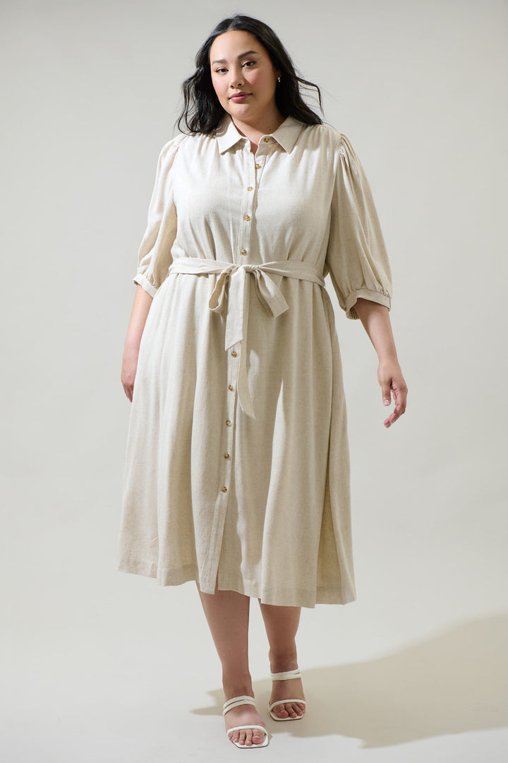 Vienna Midi Shirt Dress Curve