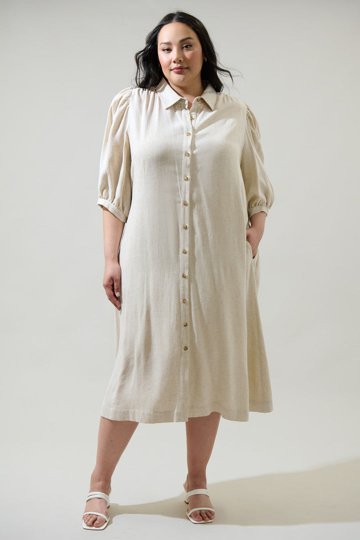 Vienna Midi Shirt Dress Curve
