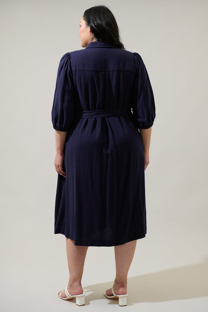 Vienna Midi Shirt Dress Curve