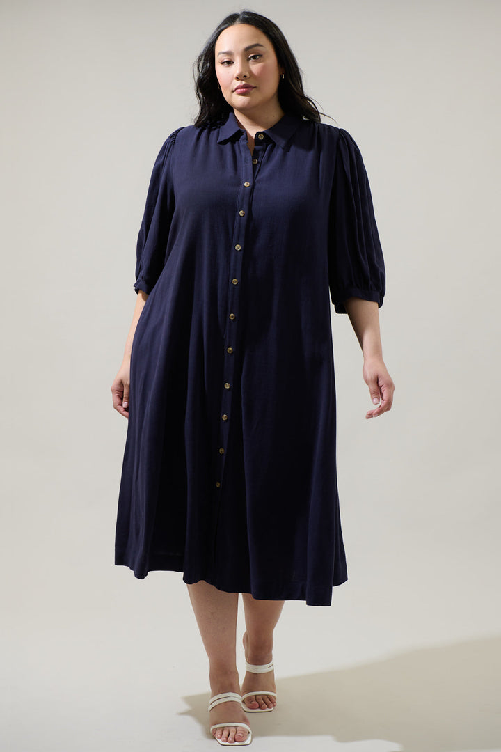 Vienna Midi Shirt Dress Curve