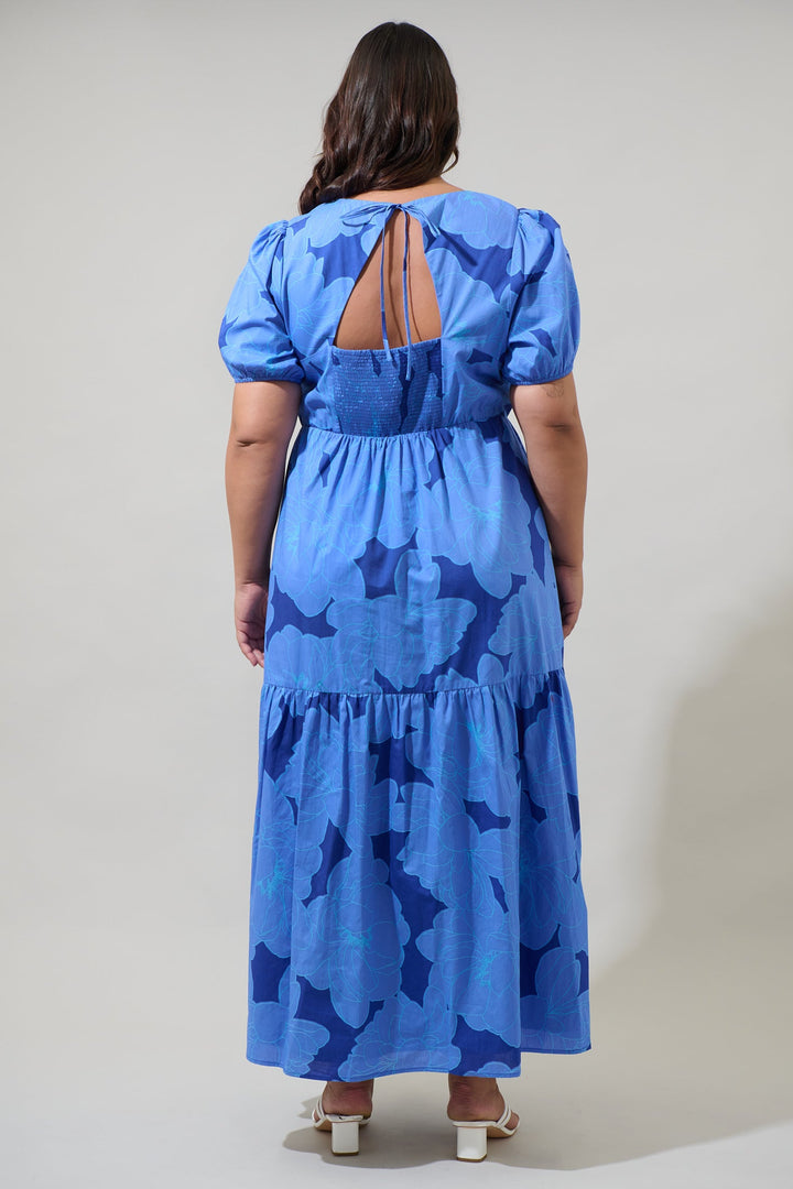 Skyline Floral Becca Tiered Maxi Dress Curve