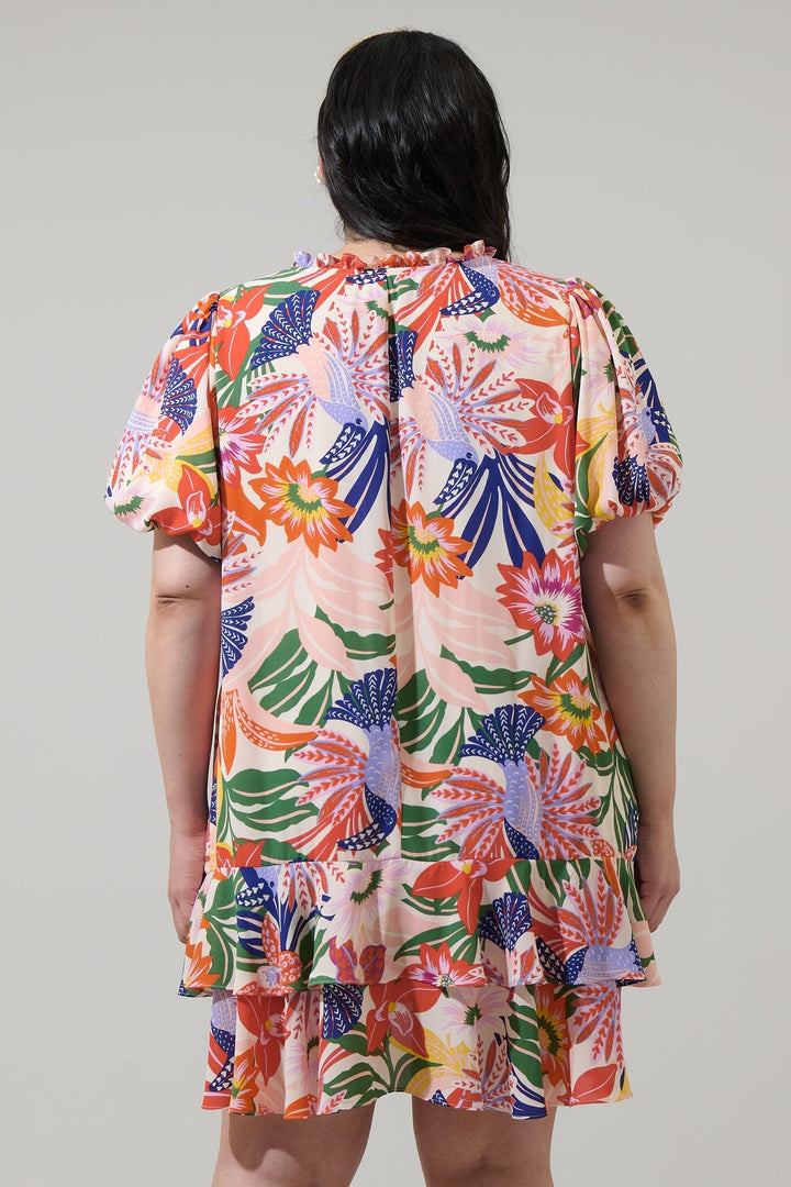 Hatley Floral Runner Up Shift Dress Curve