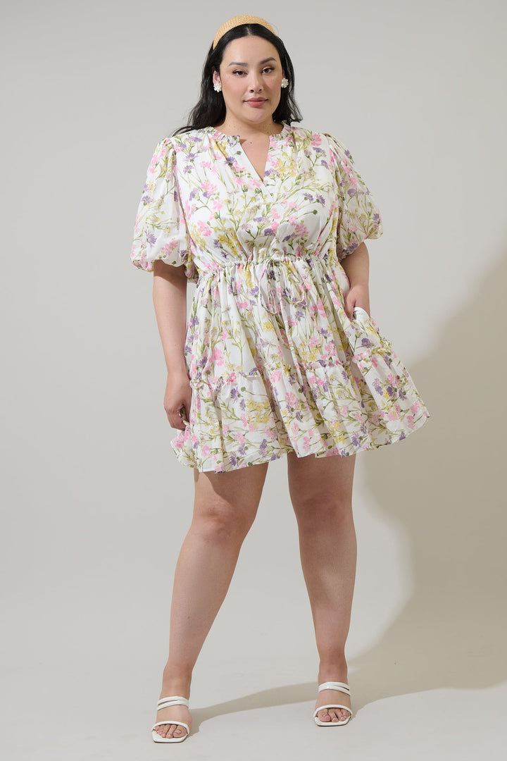 Lita Floral Noella Shift Mini Dress Curve