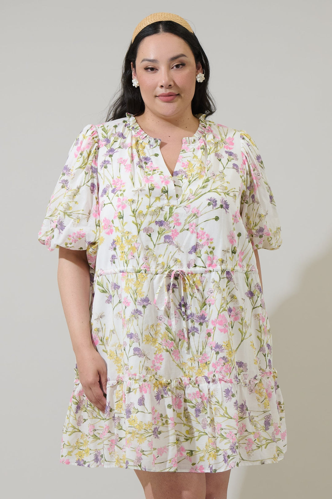 Lita Floral Noella Shift Mini Dress Curve
