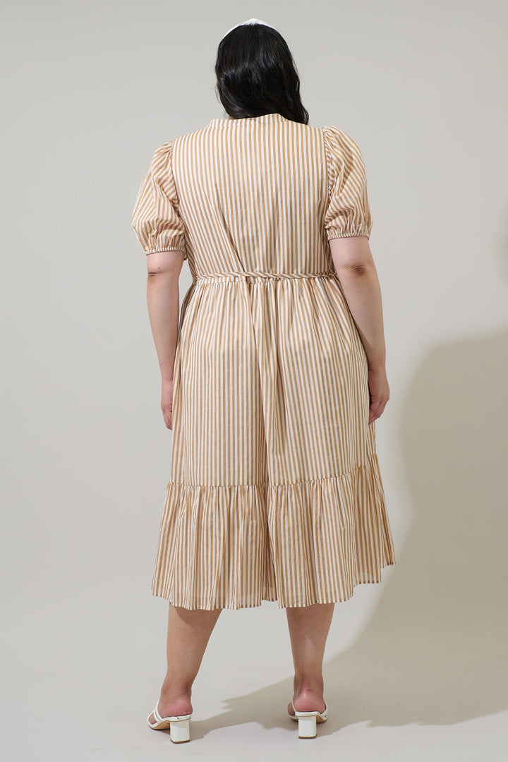 Beth Button Down Midi Dress Dream State Curve