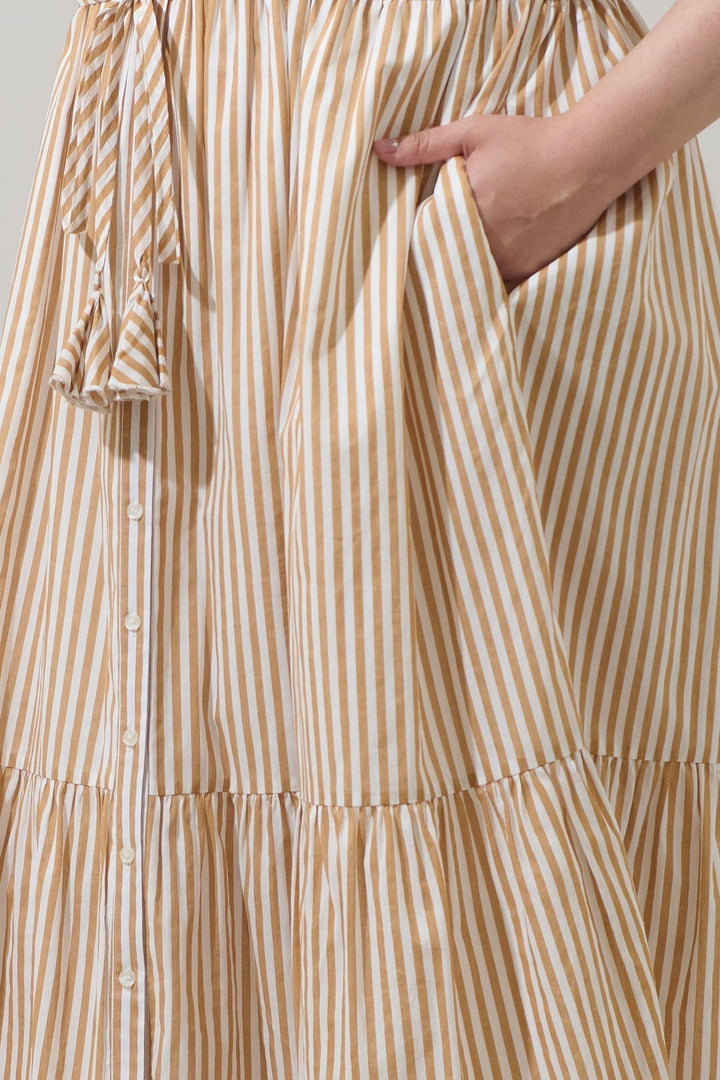 Beth Button Down Midi Dress Dream State Curve
