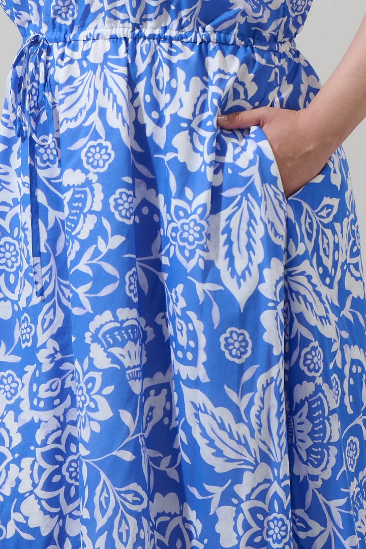 Marny Floral Elya One Shoulder Maxi Dress Curve
