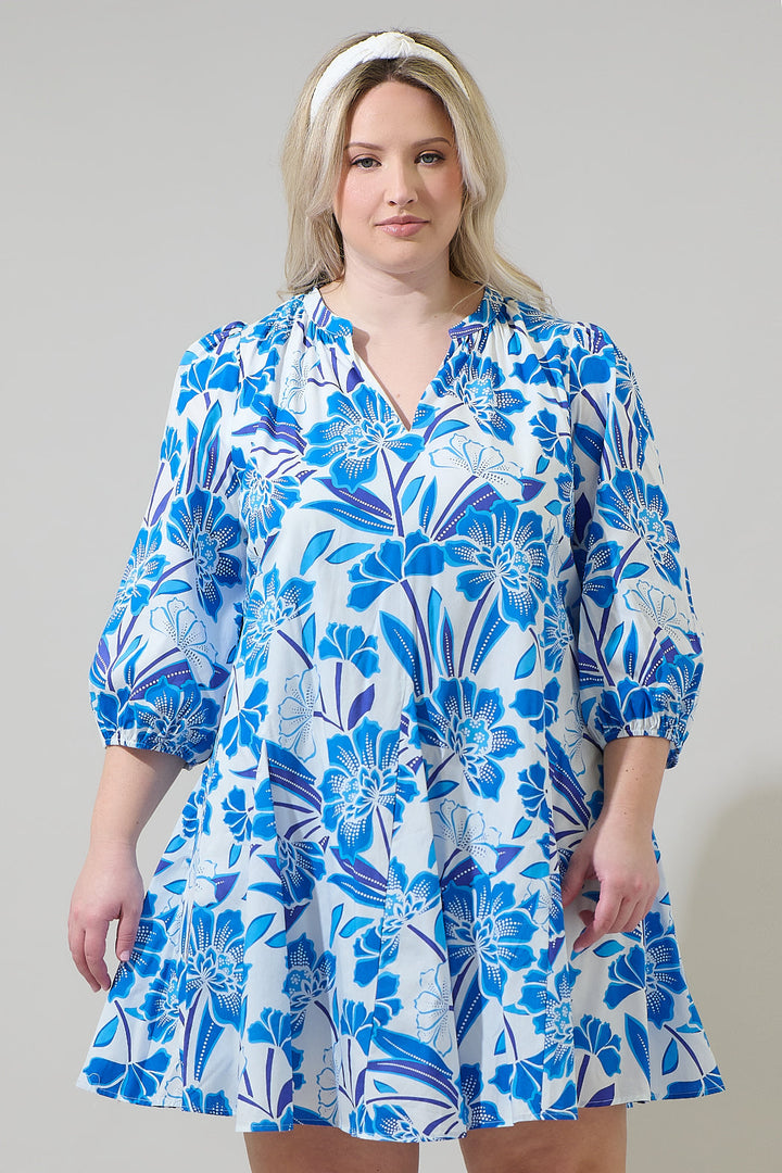 Maci Floral Lody Flare Mini Dress Curve