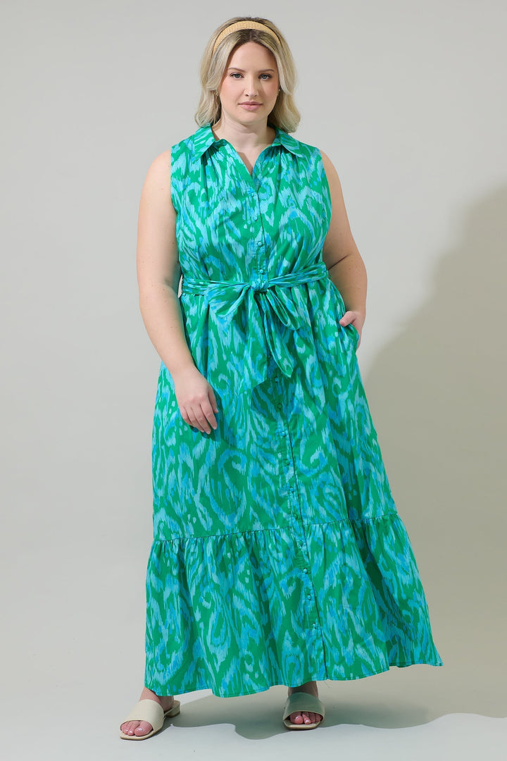 Penola Cileah Collared Maxi Dress Curve