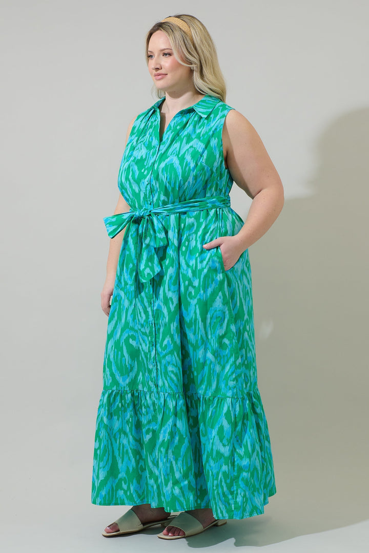 Penola Cileah Collared Maxi Dress Curve