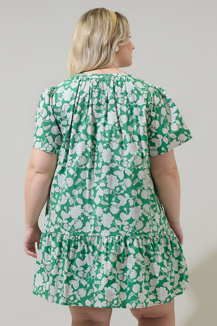 Baxley Floral Azari Shift Mini Dress Curve