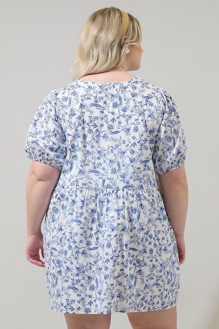 Kearny Floral Jerome Shift Mini Dress Curve