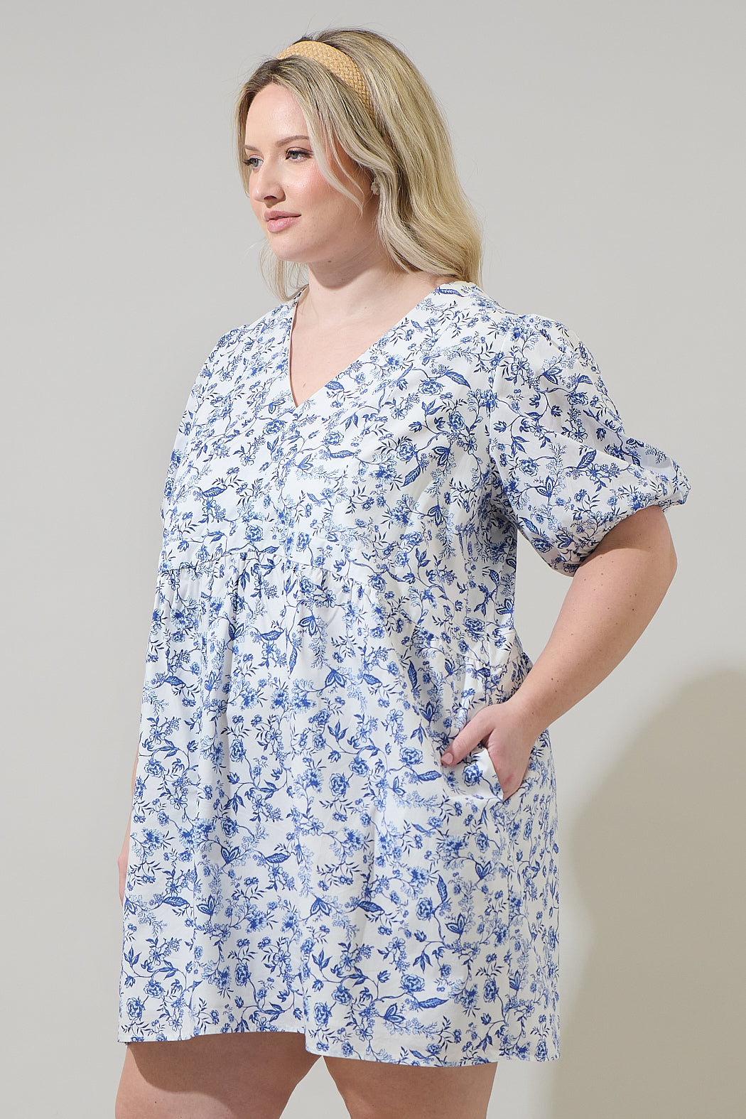 Kearny Floral Jerome Shift Mini Dress Curve