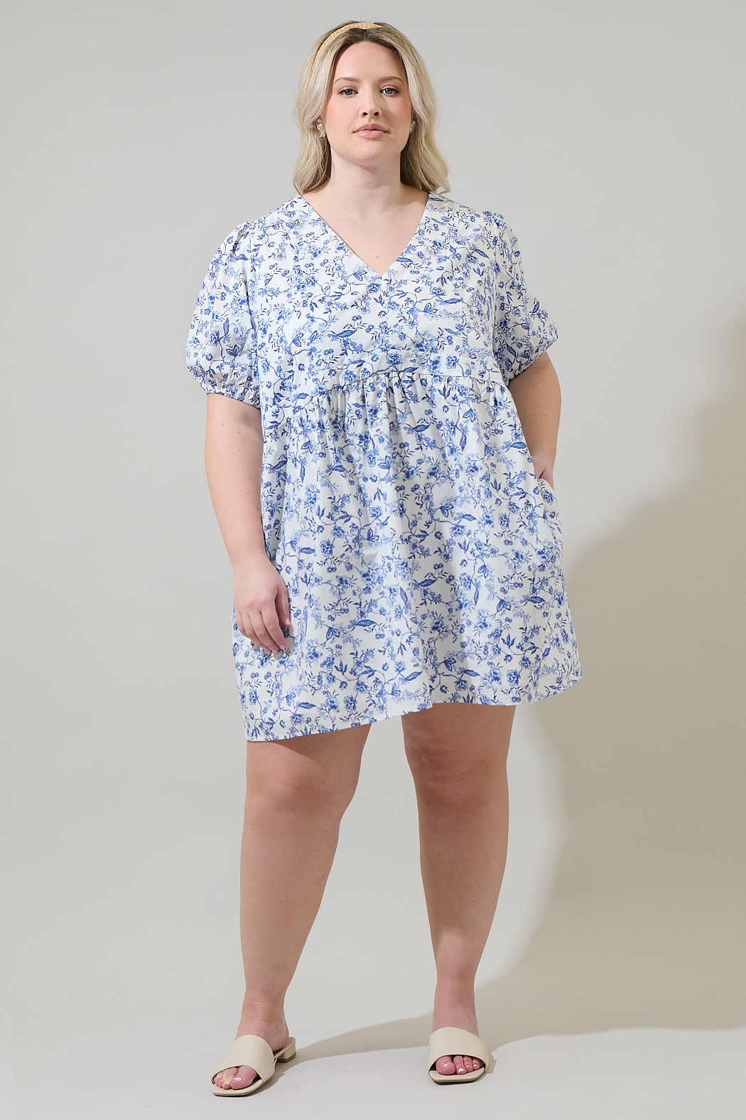 Kearny Floral Jerome Shift Mini Dress Curve