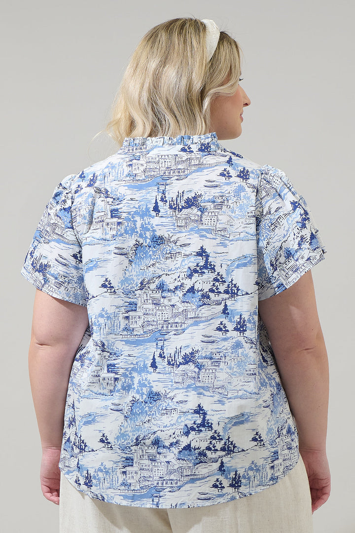 Francine Toile Fabiola Ruffle Top Curve