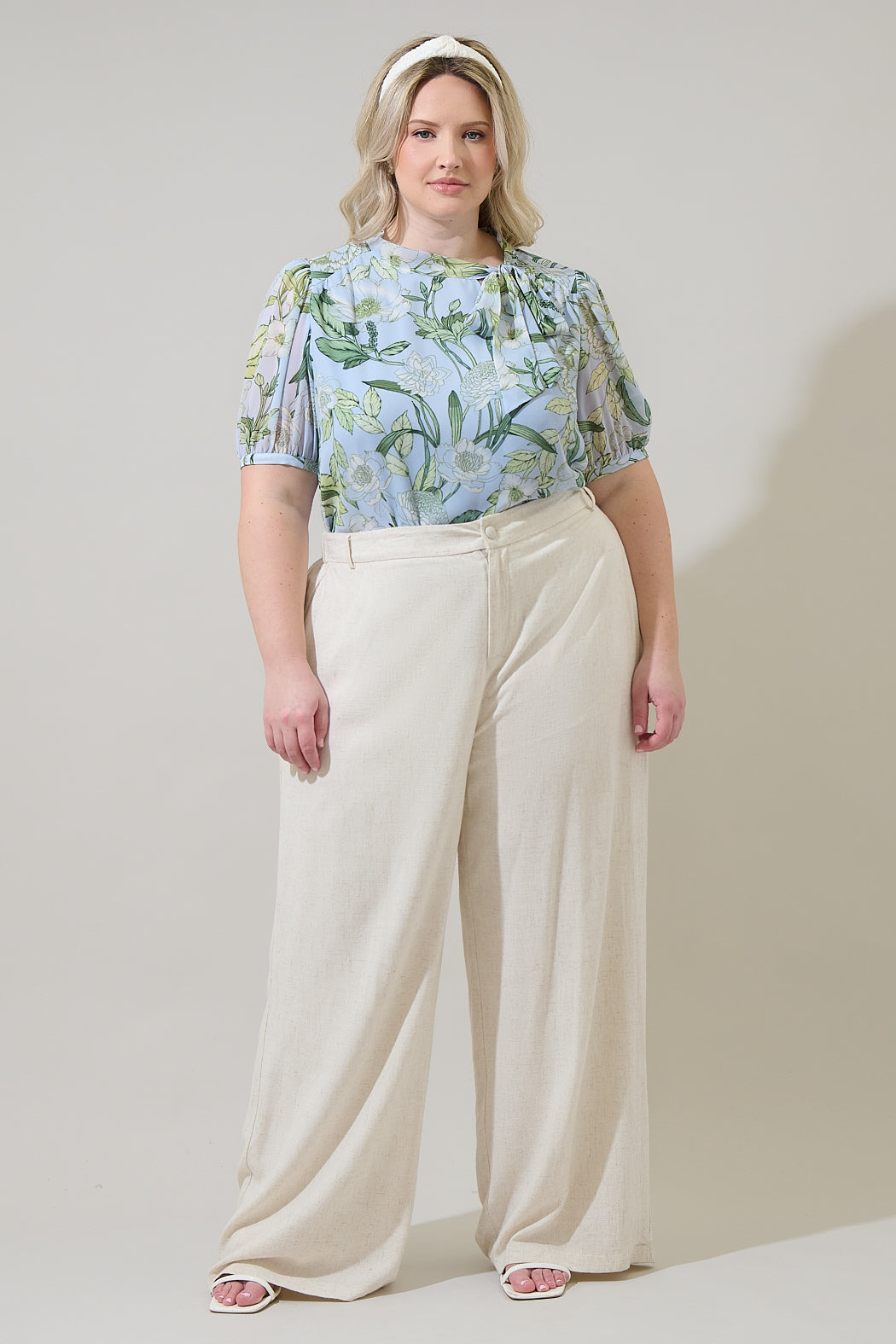 Serenade Bloom Rayna Bow Blouse Curve
