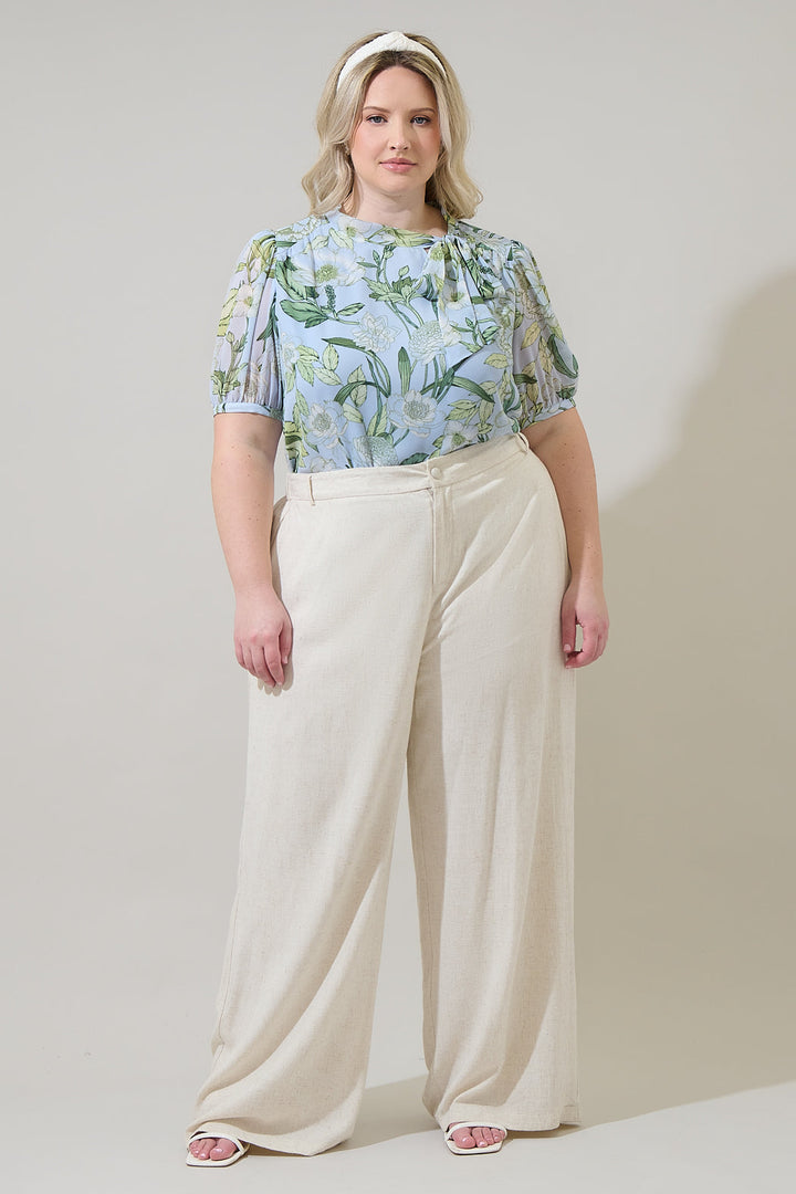 Serenade Bloom Rayna Bow Blouse Curve
