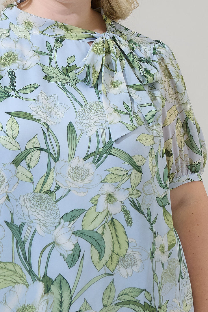 Serenade Bloom Rayna Bow Blouse Curve